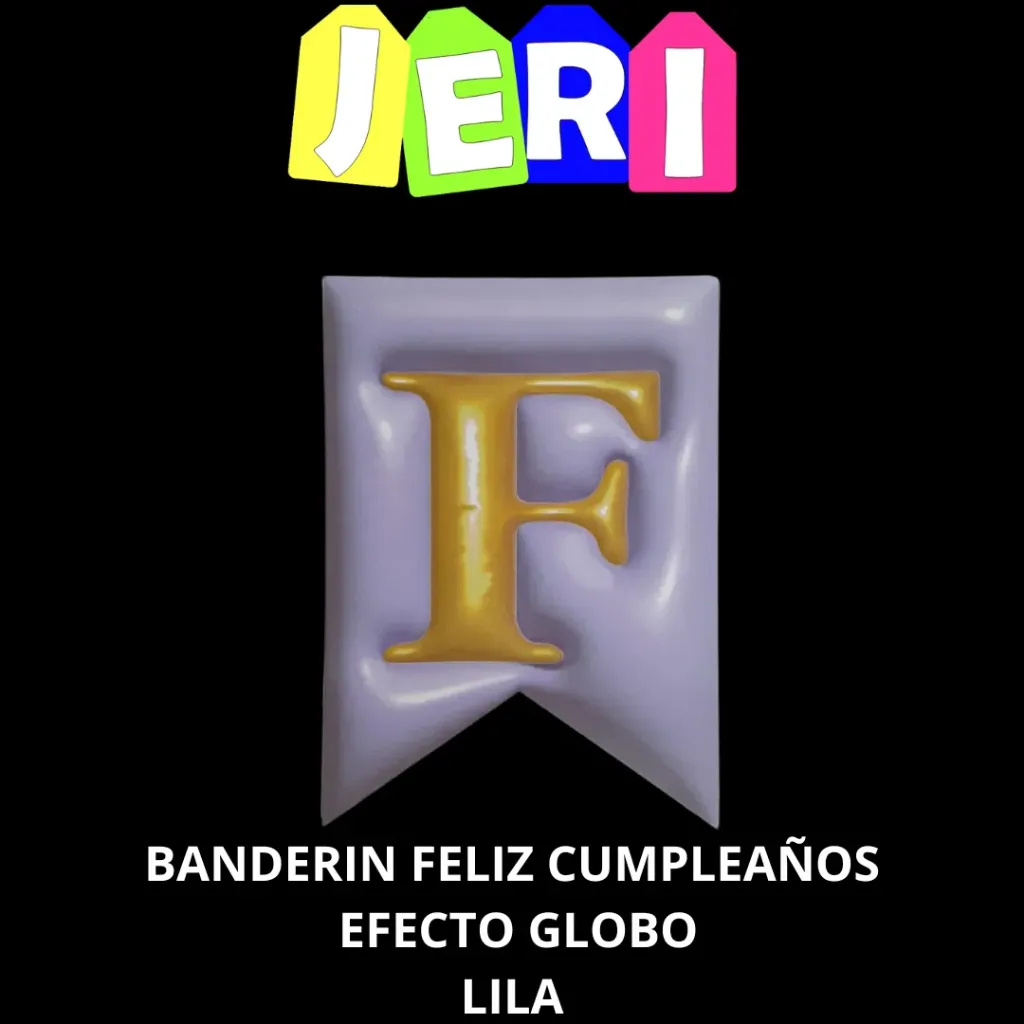 BANDERIN FELIZ CUMPLEAÑOS EFECTO GLOBO