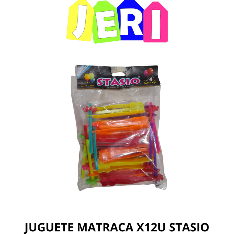 JUGUETE MATRACA X12u STASIO