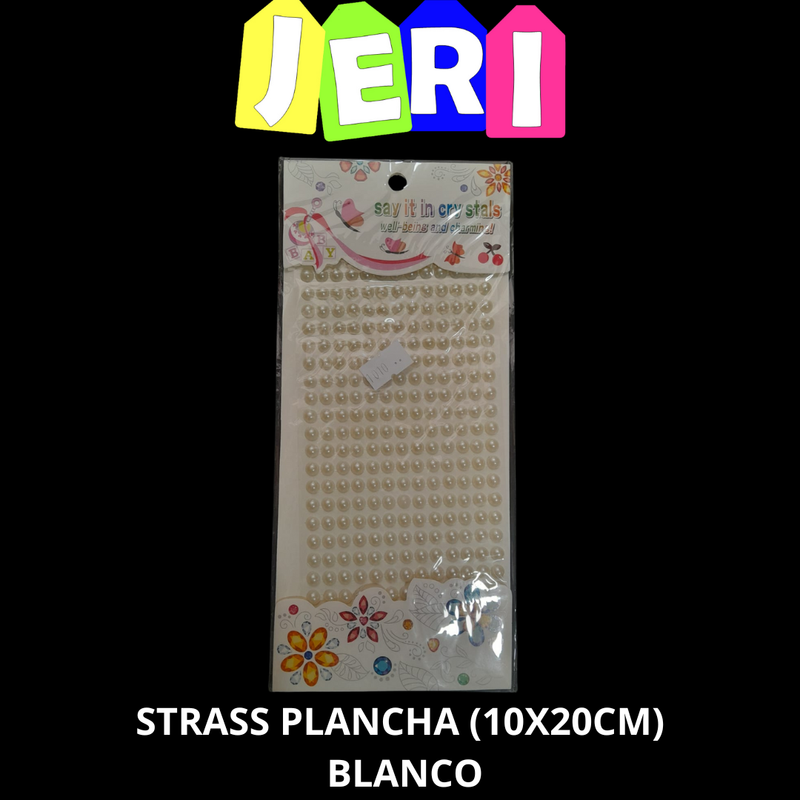 STRASS PLANCHA (20X10) (BLANCO)