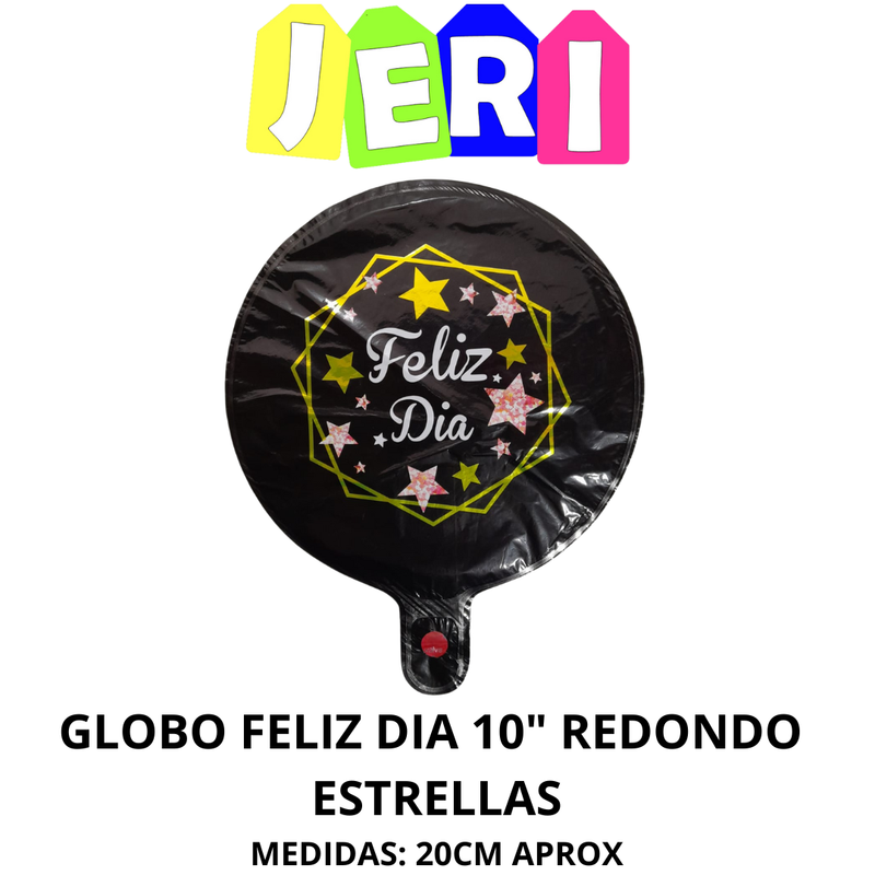 GLOBO FELIZ DIA 10" REDONDO