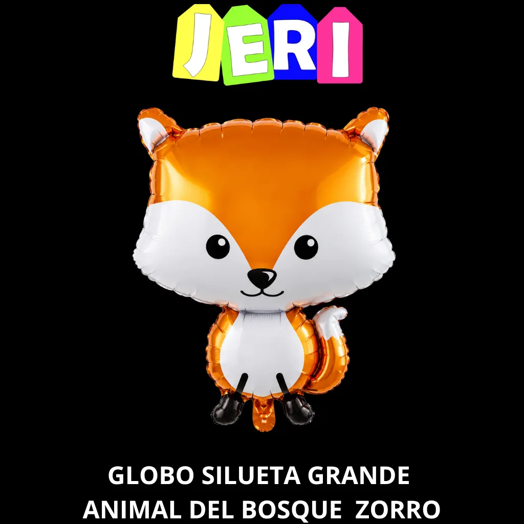 GLOBO SILUETA GRANDE ANIMAL DEL BOSQUE (ZORRO)