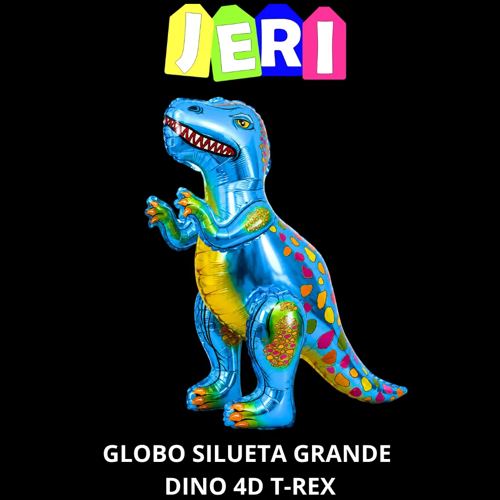 GLOBO SILUETA GRANDE DINO 4D (T-REX)