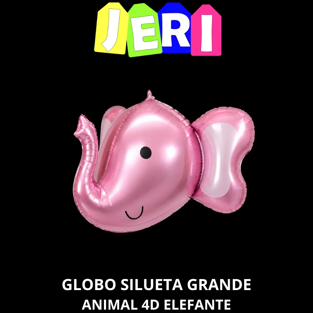 GLOBO SILUETA GRANDE ANIMAL 4D (ELEFANTE)