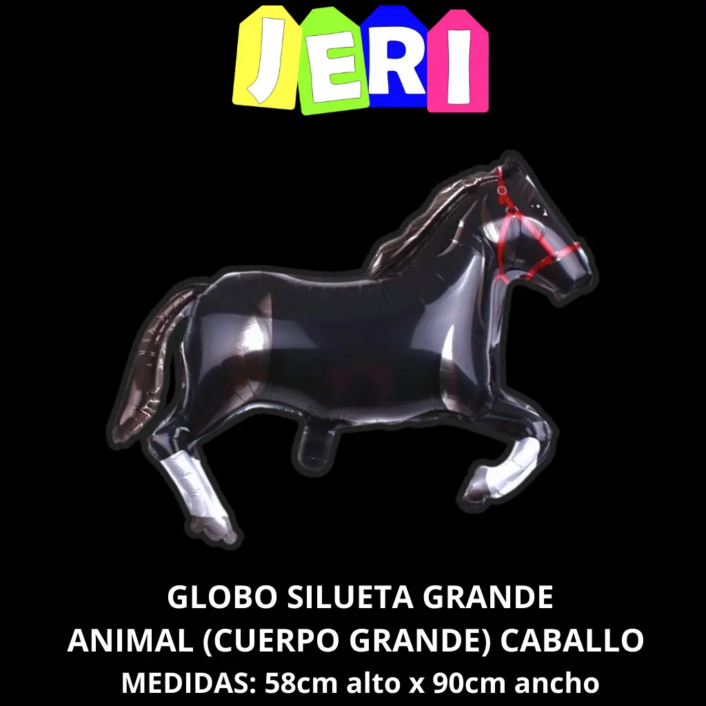 GLOBO SILUETA GRANDE ANIMAL (cuerpo grande) (CABALLO)