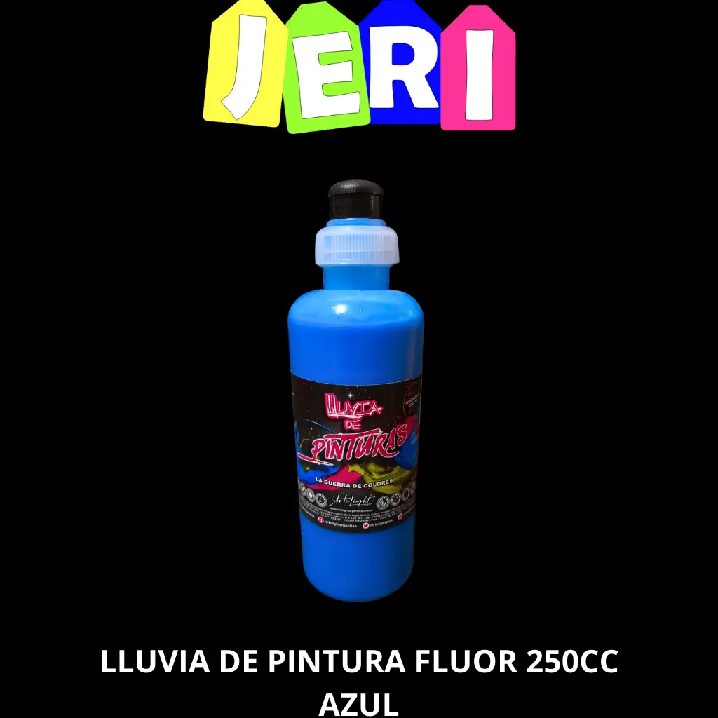 LLUVIA DE PINTURA FLUOR 250CC (AZUL)