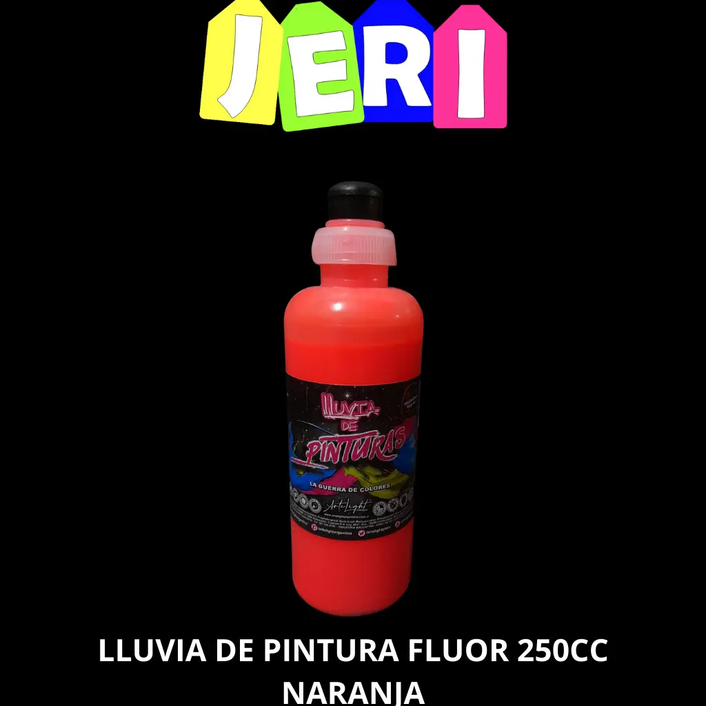 LLUVIA DE PINTURA FLUOR 250CC (NARANJA)