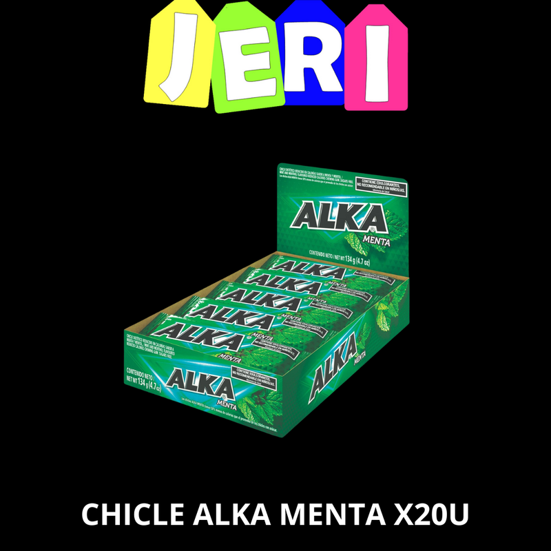 CHICLE ALKA MENTA X20U