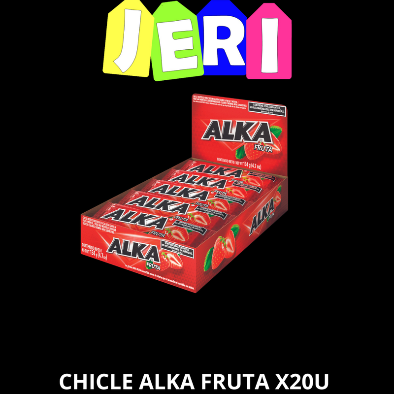 CHICLE ALKA FRUTA X20U