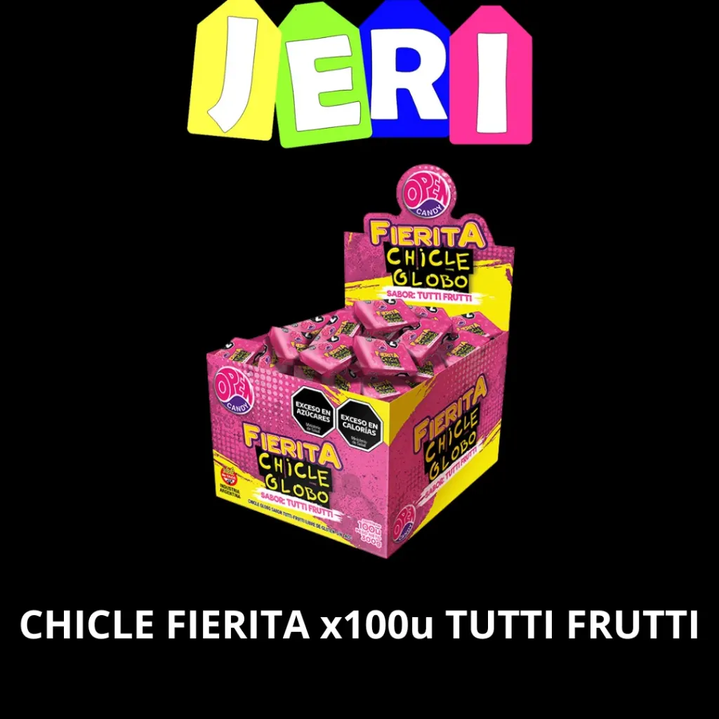CHICLE FIERITA x100u TUTTI FRUTTI