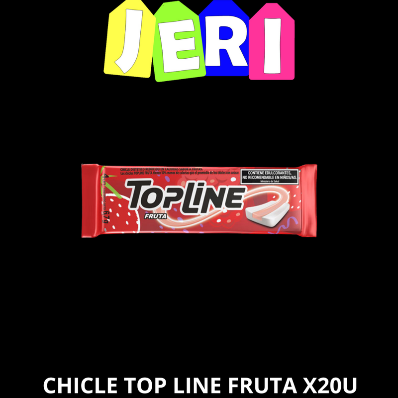CHICLE TOP LINE FRUTA X20U