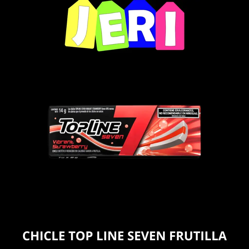 CHICLE TOP LINE SEVEN FRUTILLA