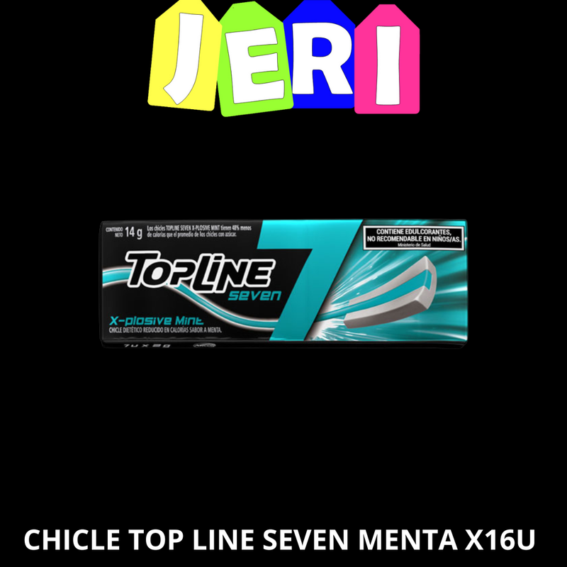 CHICLE TOP LINE SEVEN MENTA X16U