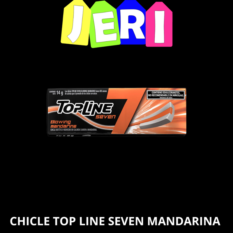 CHICLE TOP LINE SEVEN MANDARINA