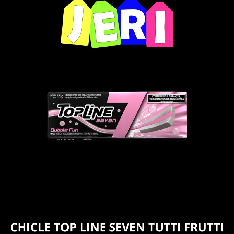 CHICLE TOP LINE SEVEN TUTTI FRUTTI