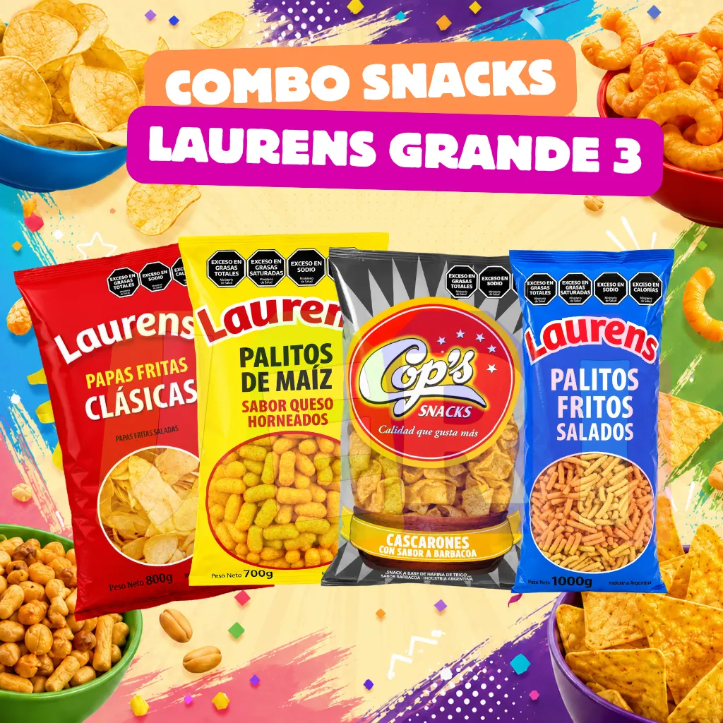 COMBO SNACK´S LAURENS GRANDE 3