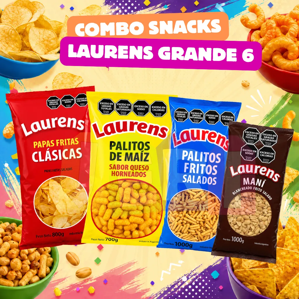 COMBO SNACK´S LAURENS GRANDE 6