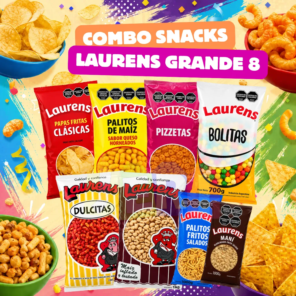 COMBO SNACK´S LAURENS GRANDE 8