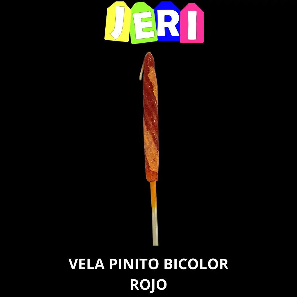 VELA PINITO BICOLOR (ROJO)
