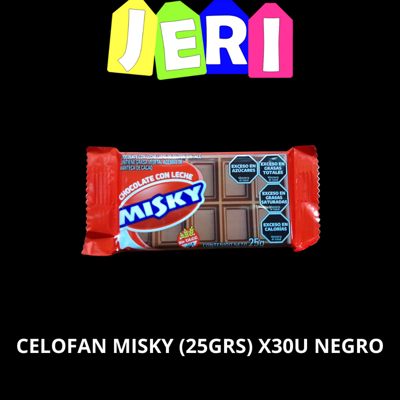 CELOFAN MISKY (25GRS) X30U NEGRO