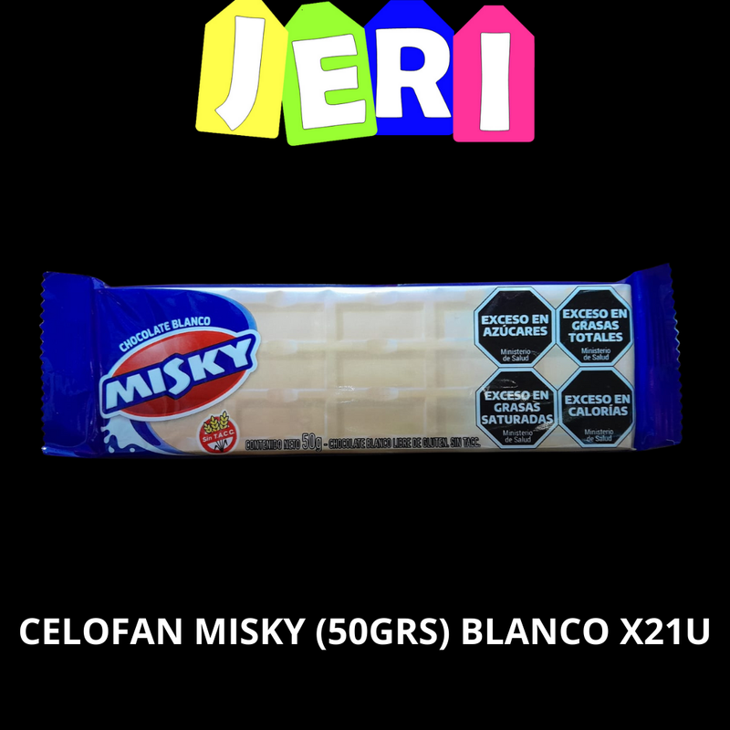 CELOFAN MISKY (50GRS) BLANCO X21U
