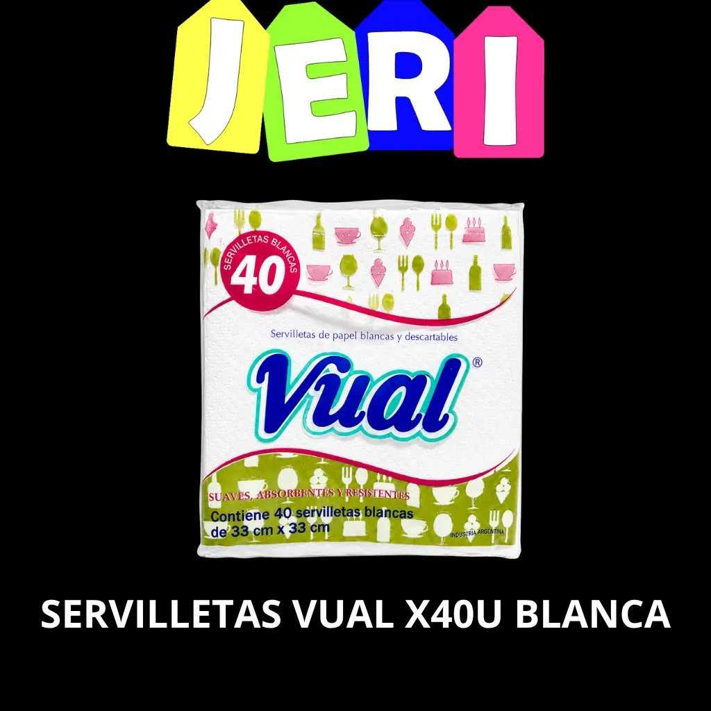 [7020] SERVILLETAS VUAL X40U BLANCA