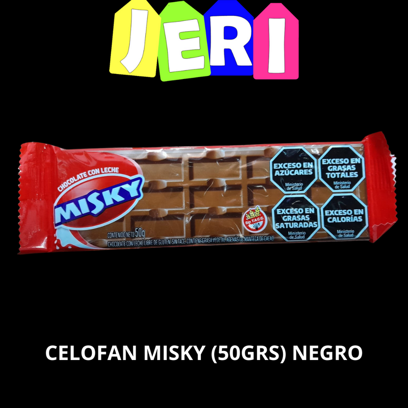CELOFAN MISKY (50GRS) NEGRO