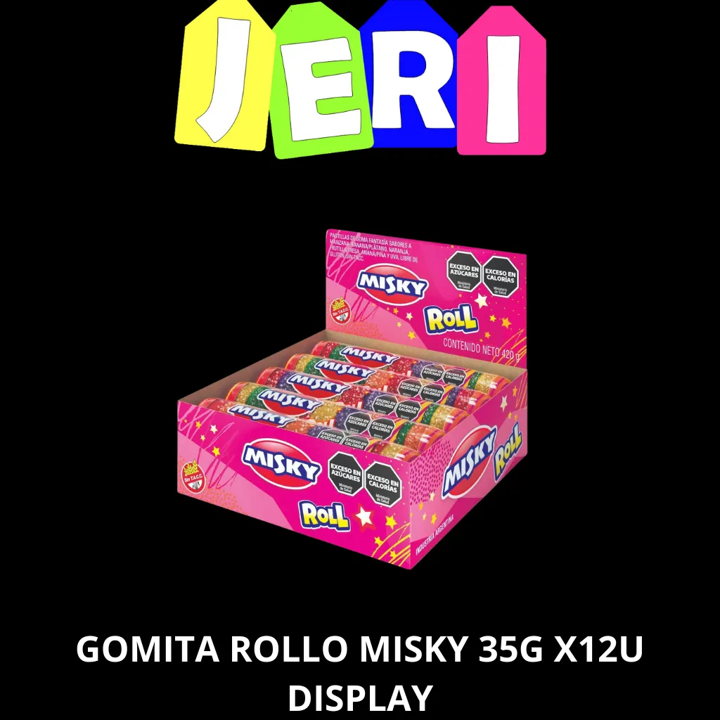 GOMITA ROLLO MISKY 35G X12U DISPLAY