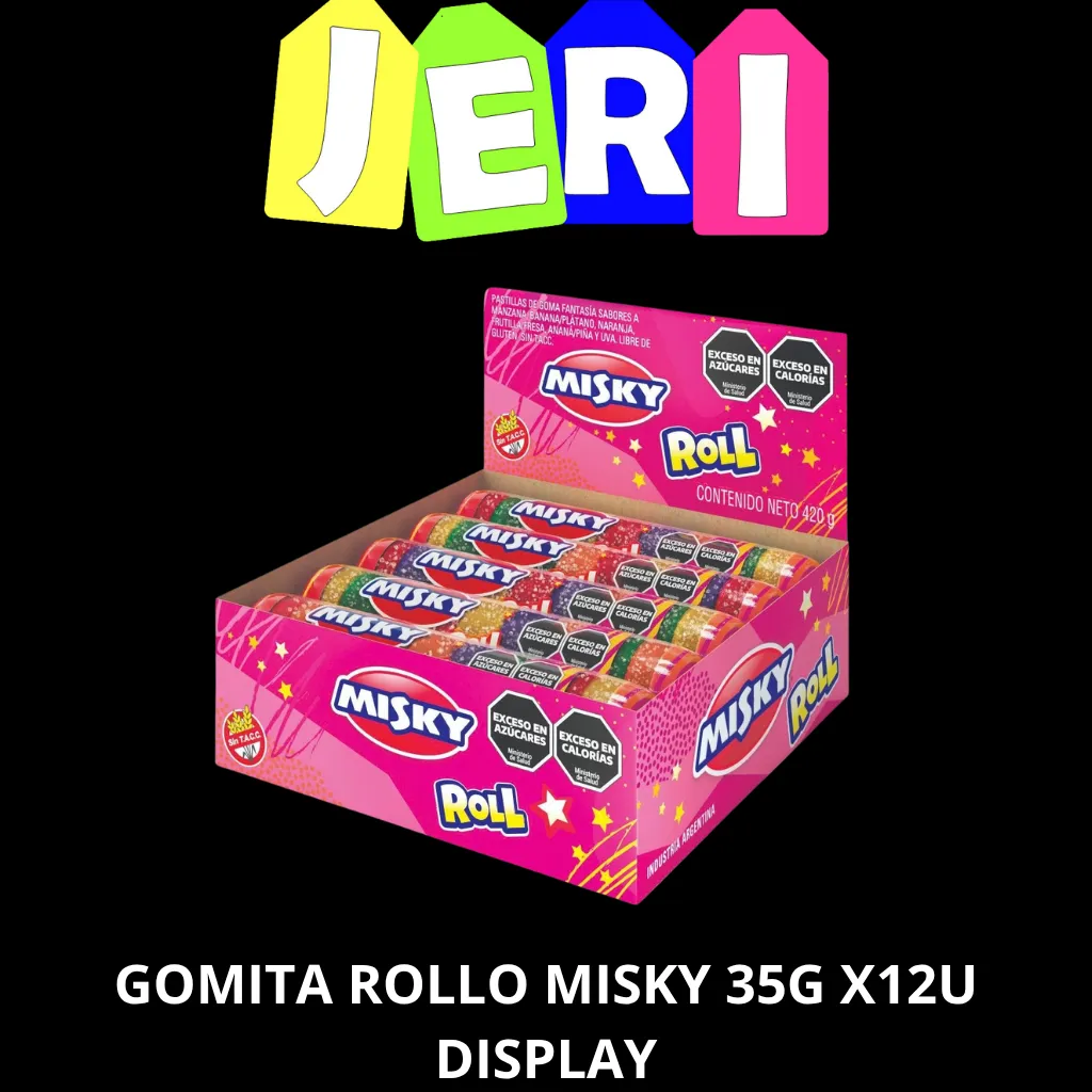 GOMITA ROLLO MISKY 35G X12U DISPLAY