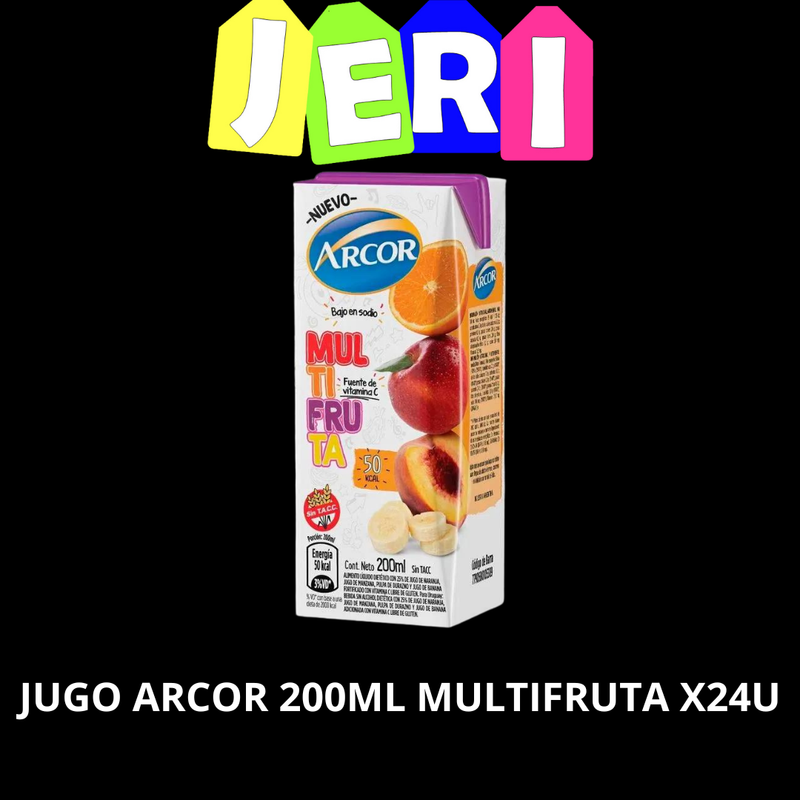 JUGO ARCOR 200ML MULTIFRUTA X24U