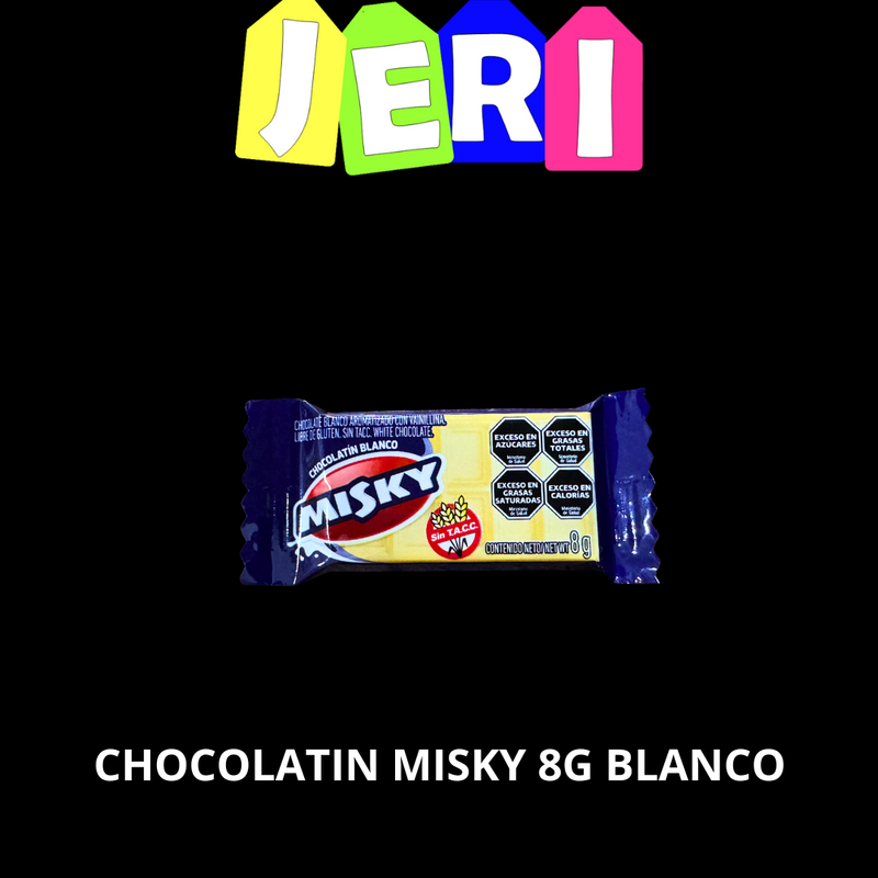 CHOCOLATIN MISKY 8G BLANCO