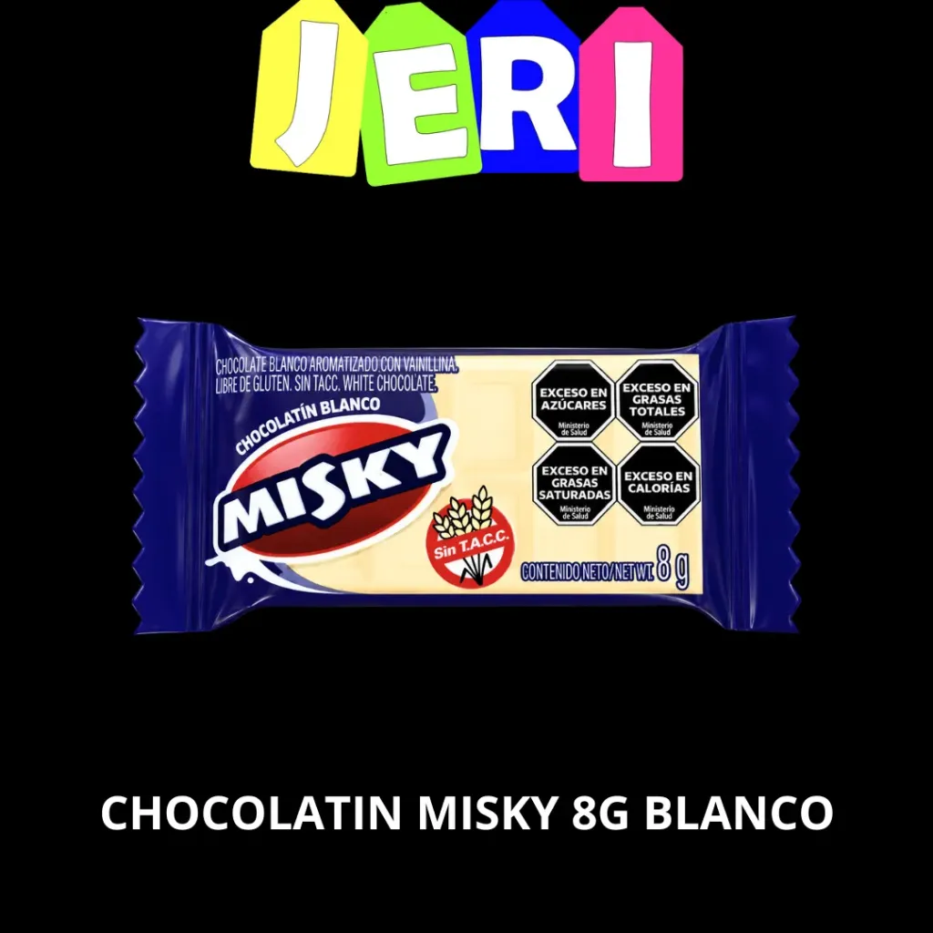 CHOCOLATIN MISKY 8G BLANCO