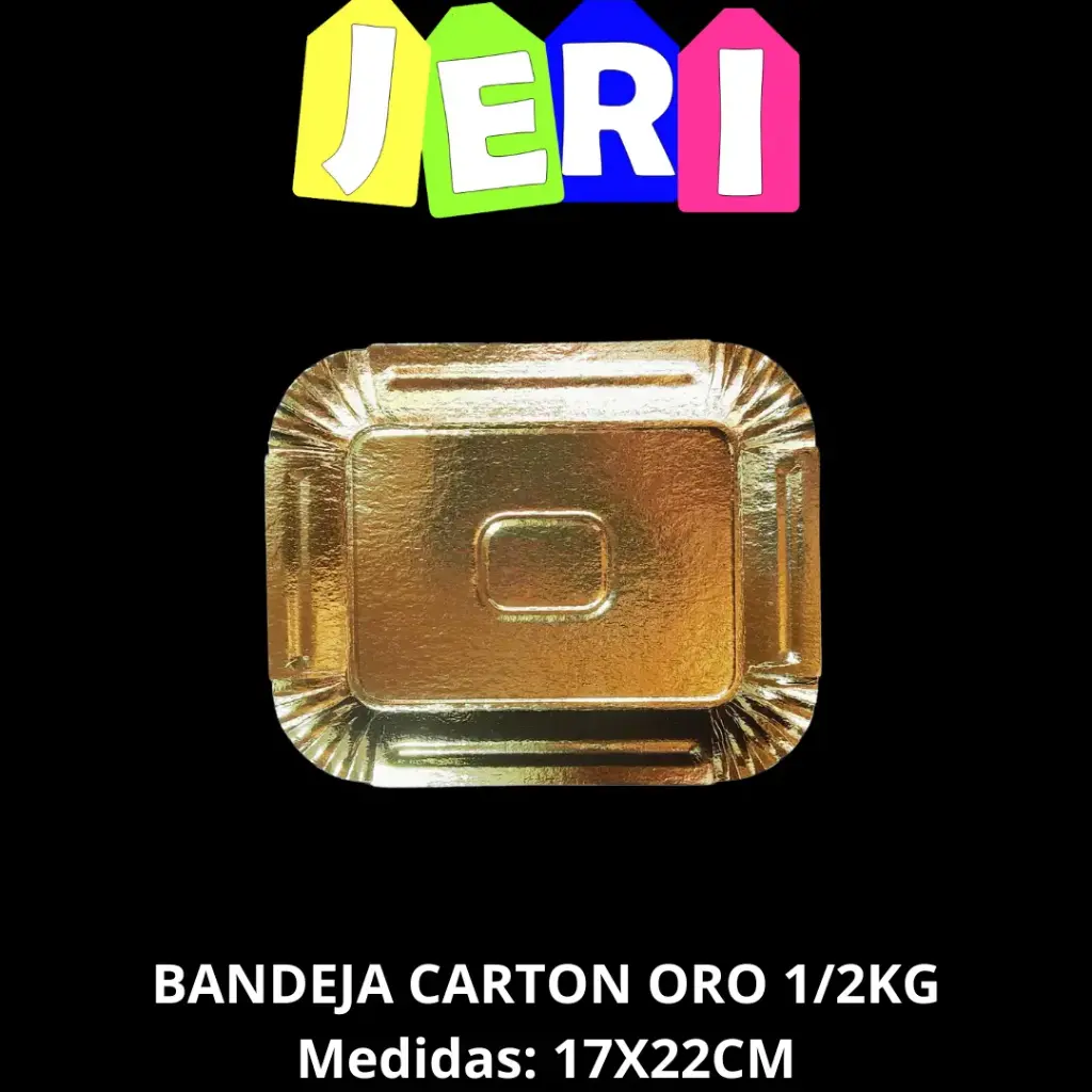BANDEJA CARTON ORO 1/2KG
