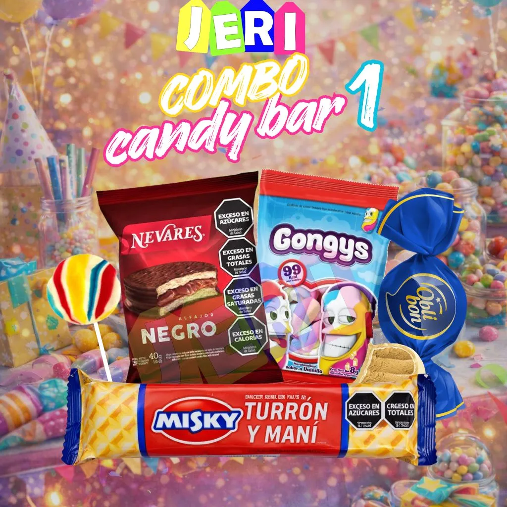 COMBO CANDY BAR 1 (CHOCO BLANCO, CHOCO BLANCO, TRENZADO)