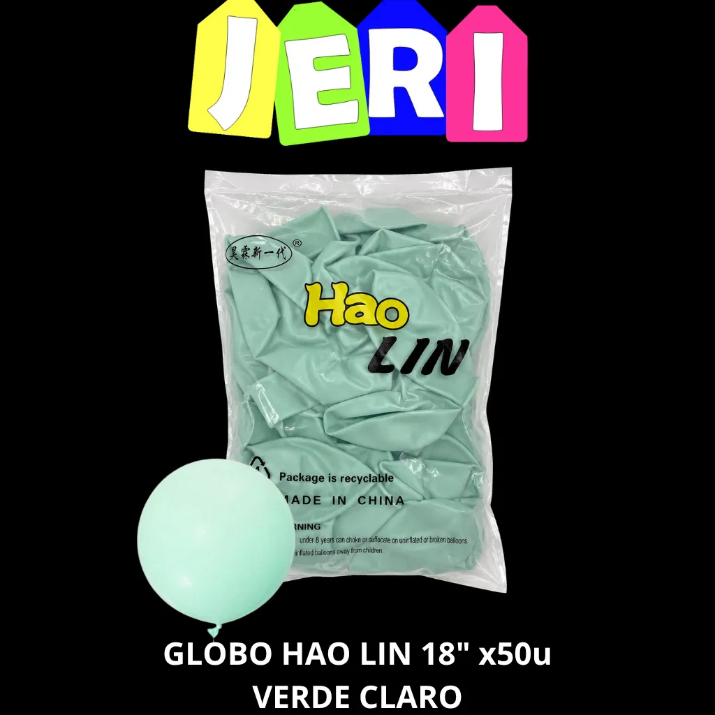 GLOBO HAO LIN 18" x50U (VERDE CLARO)