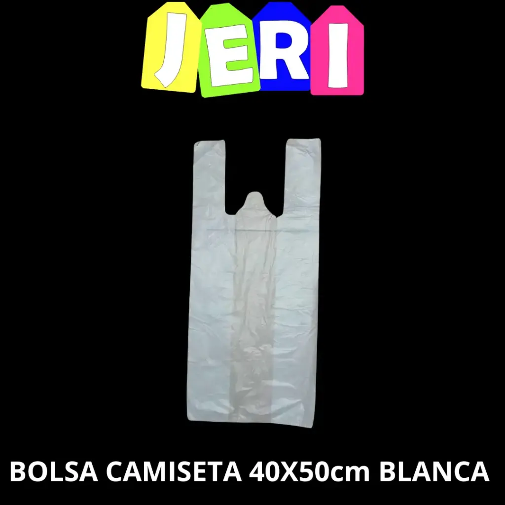 BOLSA CAMISETA 40X50cm BLANCA