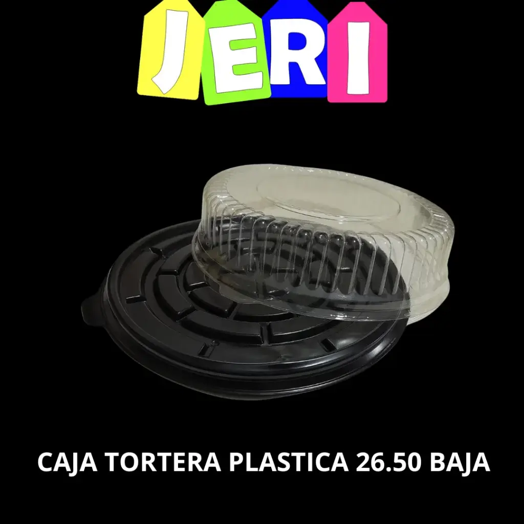 [2599] CAJA TORTERA PLASTICA 26.50 BAJA