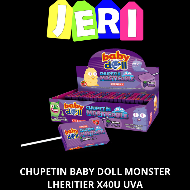 CHUPETIN BABY DOLL MONSTER LHERITIER  X40U UVA