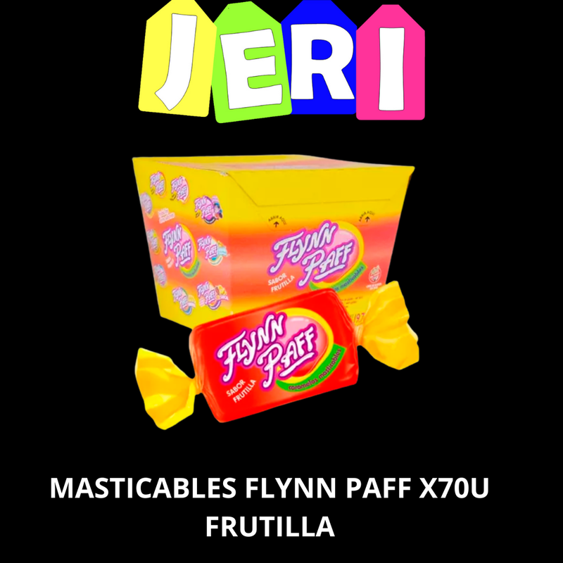 MASTICABLES FLYNN PAFF 70u FRUTILLA