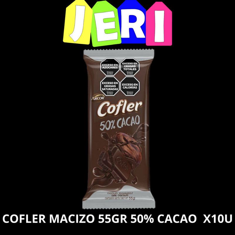 COFLER MACIZO 55G 50% CACO X10U