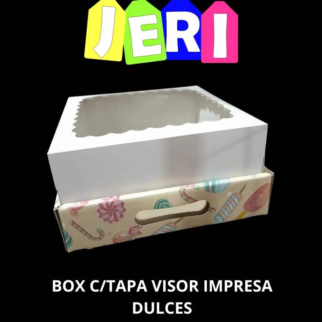 BOX C/TAPA VISOR IMPRESA (DULCES)