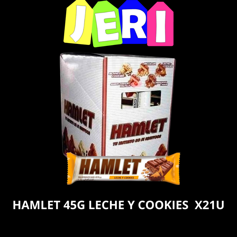 HAMLET 45G LECHE Y COOKIES X21U