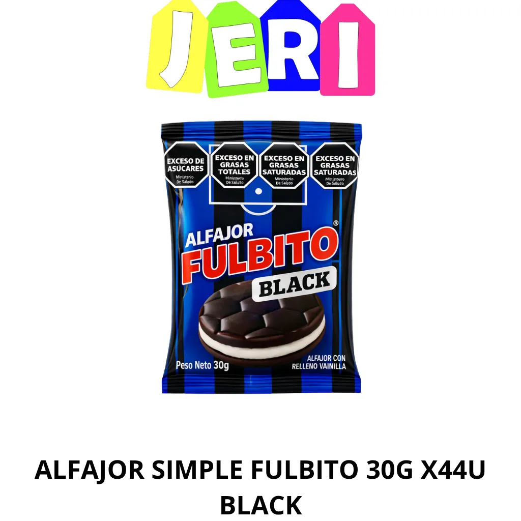 ALFAJOR SIMPLE FULBITO 30G X44U BLACK