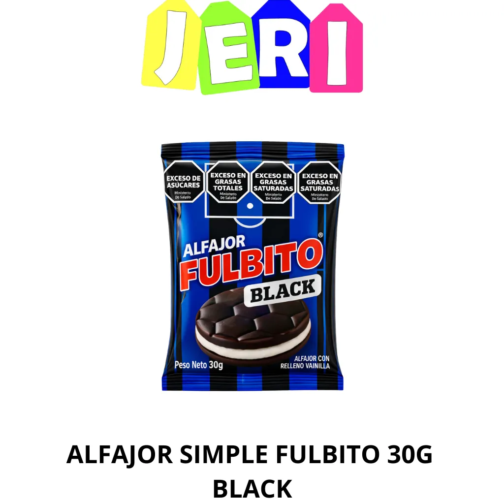 ALFAJOR SIMPLE FULBITO 30G BLACK