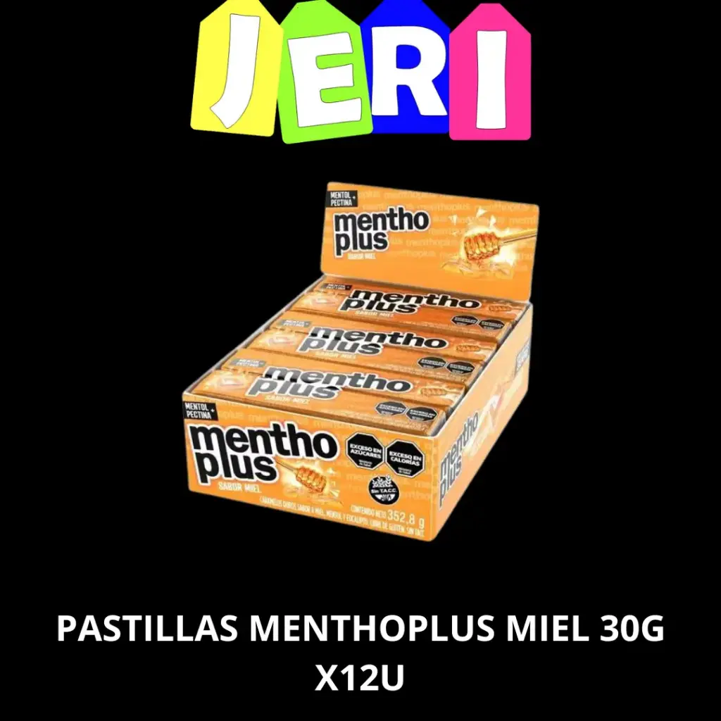 PASTILLAS MENTHOPLUS MIEL 30G X12U