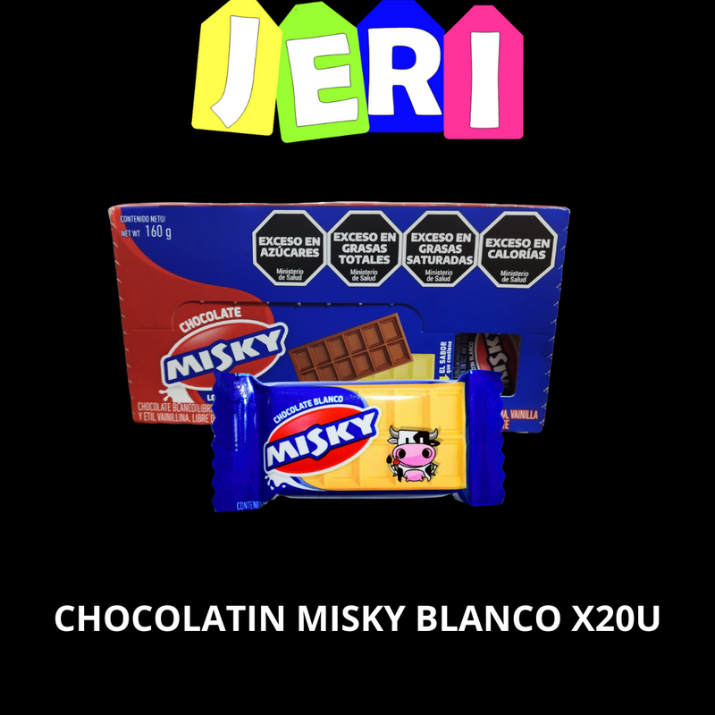 CHOCOLATIN MISKY BLANCO X20U