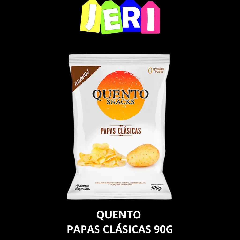 SNACKS QUENTO PAPAS CLASICAS 90G