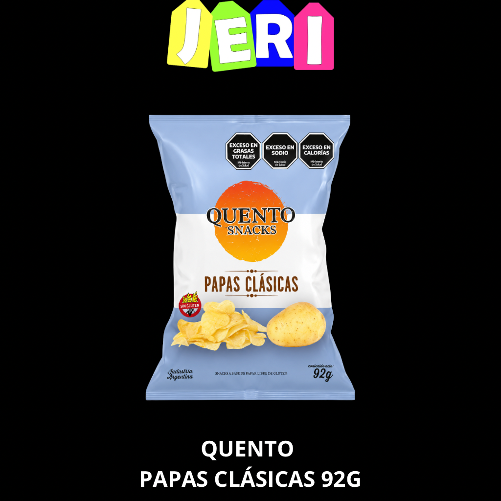 SNACKS QUENTO PAPAS CLASICAS 92G