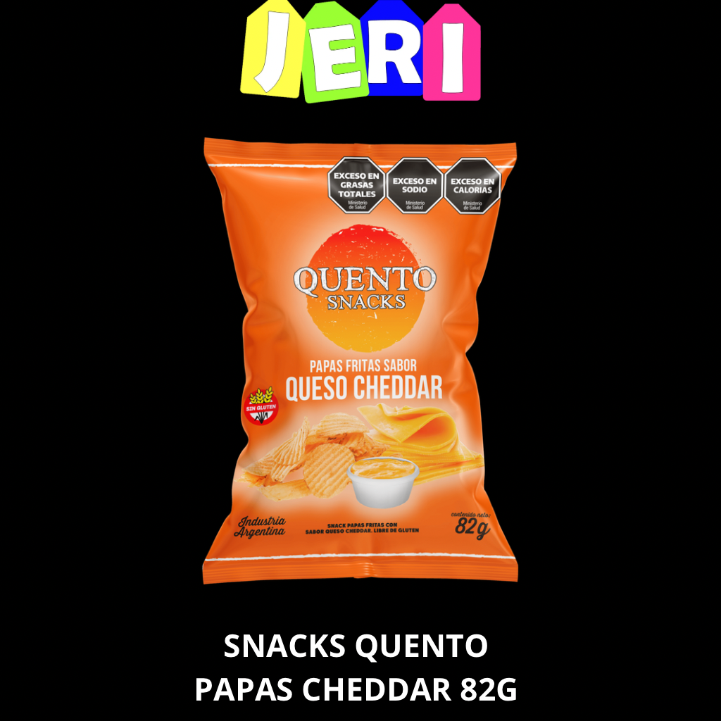 SNACKS QUENTO PAPAS CHEDDAR 82G