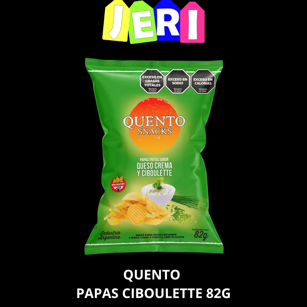 SNACKS QUENTO PAPAS CIBOULETTE 82G