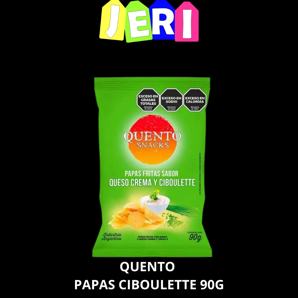 SNACKS QUENTO PAPAS CIBOULETTE 90G